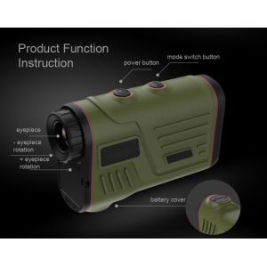 Quality Laser Speed Telescope Rangefinder Distance Meter 1500m Splash Proof for sale
