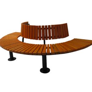 Customized ISO14001 Approved Street Half Round Tree Bench