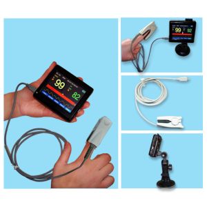 Digital Fingertip Pulse Oximeter Vehicle Convenient Operation With Touch Screen