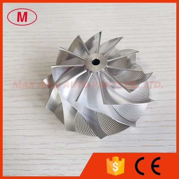 GT15-25 58.00/76.13mm 11+0 blades turbo Milling/aluminum 2618/billet compressor wheel