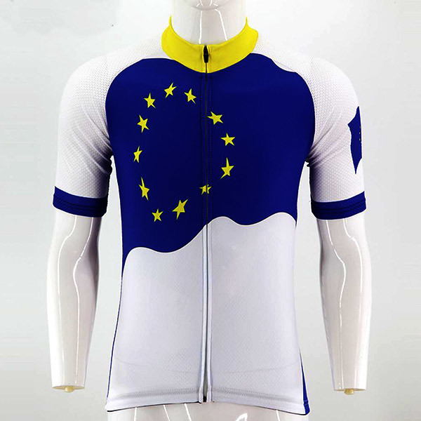 Buy Breathable Men EU Sublimated Short Sleeve Cycling Jersey at wholesale prices