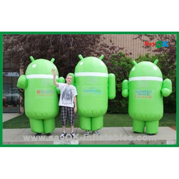 Custom Green Inflatable Products Inflatable Apple For Advertisement