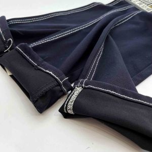 300G Stretch Fadeless Knit Indigo Denim Fabric Width 200Cm