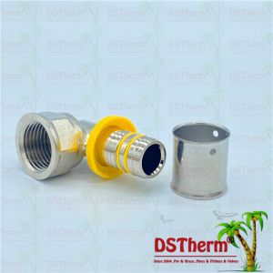 Brass Female Threaded Elbow Press Fittings Aluminum Pex Pipe Compression