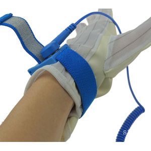 Anti Allergic 6'' Cable Adjustable 2*21cm Band Electrostatic Wrist Strap