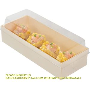 18 Oz Rectangle Long Straight Wooden Containers - Containers Sold Separately,