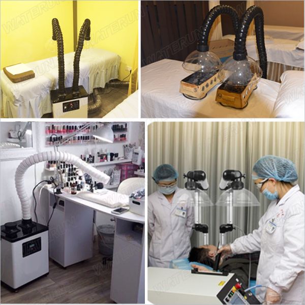 DC Brushless Motor Salon Fume Extractor , Beauty Industry Fumes Extraction System