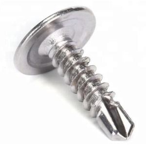 Recessed Self Drilling Tapping Screws Shallow Flange Pan Washer Head
