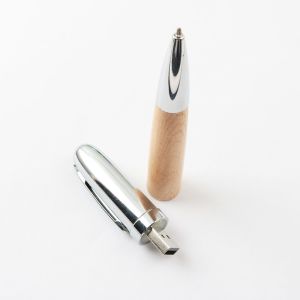 Maple Personalized Wood USB Drives Graed A Pen Shapes 140x16mm