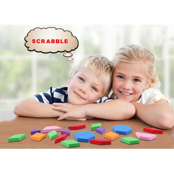 Non Toxic Materials Fun Magnet Tangrams , Fridge Magnet Puzzle 5mm EVA Set Of 56