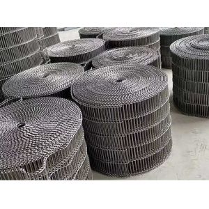 China flat flex stainless steel wire mesh conveyor belt with chocolate enrobe on sale