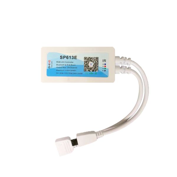 SP613E Bluetooth LED Strip Controller DC 144W 6A For Music Timing Dimming