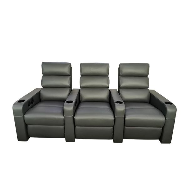 Buy Grey 34kg/m3 3 Seater Motorized Electric Recliner Sofa at wholesale prices