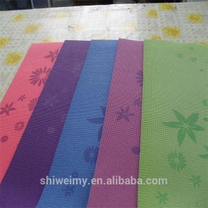 Eco-friendly pvc logo printed yoga mat crossfit mat