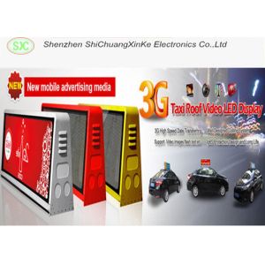 high definition outdoor p5 SMD full color 3G control taxi foof video led display