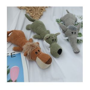 Dog Toy Velvet Soft and Squeaky Chew Toy for Pet Dogs Interactive Molar Toy