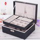 China Mailing Luxury Leather Jewellery Box Travel Ring Necklace Storage on sale