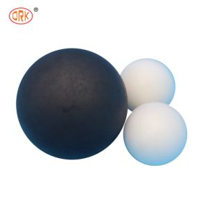 FPM/FKM White Solid Fluorine Rubber Ball for Sealing in High Temperature and