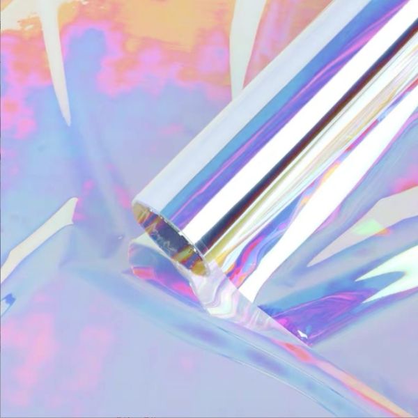 Buy Brilliant and colorful opp waterproof bag flower paper, laser paper, seven-color internet-famous film, wholesale materials for flower art materials in the flower shop at wholesale prices