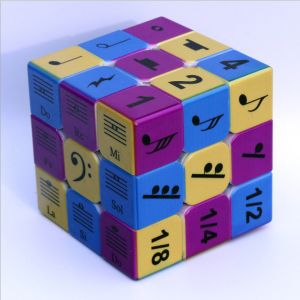Speed 3x3x3 IQ Magic Cube Music Notes Puzzle Relief Toys Gift Lovers Kids Adult