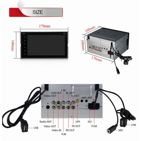Ouchuangbo Car Radio DVD Bluetooth USB 3G Wifi for Hyundai Santana Fe /Matrix /Lavita Andr