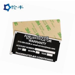 3M467 Self Adhesive Stainless Steel Name Plate