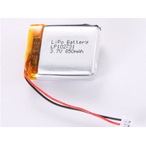 China OEM/ODM Support 3.7V 850MAH JST Connector Lithium Polymer Battery LP102731 -20°C To 60°C For High Performance on sale China OEM/ODM Support 3.7V 850MAH JST Connector Lithium Polymer Battery LP102731 -20°C To 60°C For High Performance on sale