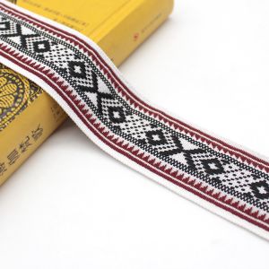 Garment 4cm Bohemia Jacquard Ribbon Trim