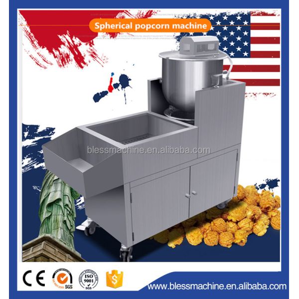 Design 0.35kw Ball Popcorn Making Machine for Domestic and Overseas Demand in 2022