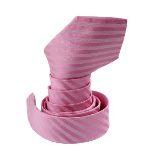 PINK men's formal silk necktie