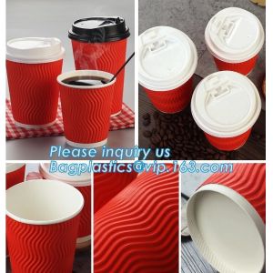 double wall paper coffee cup_ custom printed disposable coffee paper cup with