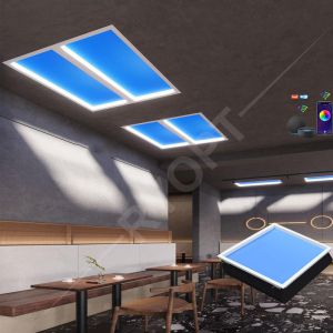 150W WiFi+BT LED Sky Panel , Tuya LED Artificial Skylight with 8-10 Square Meter