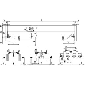 European Advanced Electric Double Beam Bridge Travelling Crane
