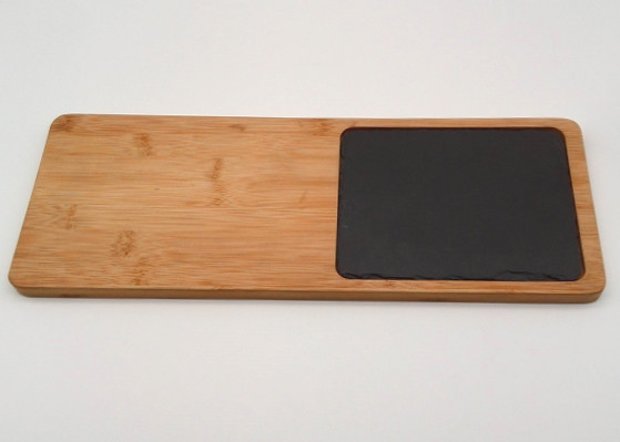 Buy Non Slip Stone Placemats , Kitchen Cutting Board Slate Bamboo Natural at wholesale prices