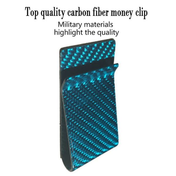 Multi Color Thermal Shock Resistant Real Carbon Fiber Money Clip