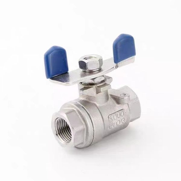 Buy Manual Driving Mode Butterfly Handle 2PC Stainless Steel CF8/CF8m Floating Ball Valve at wholesale prices
