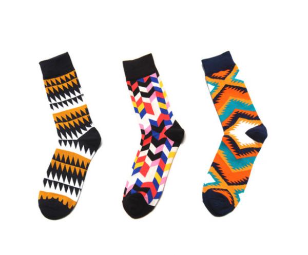 Creative Breathable Fashion Colourful Long Striped Ankle Socks