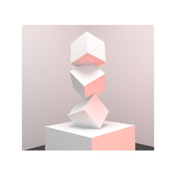 Buy Geometry Design 304 Stainless Steel Sculpture With White Painted Finish at wholesale prices