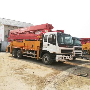 140m3/H 38 Meter Refurbished Putzmeister Boom Pump Truck 26ton Concrete Pump