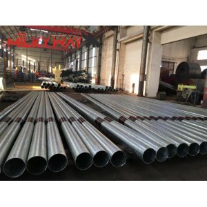 China 6-18m Hot Galvanized Steel Power Metal Pole Electrical Power Pole For Transmission Line on sale
