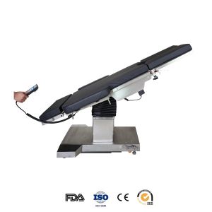 120mm Kidney 300 mm Elevation Bridge Back Memory Double Control Operating Table