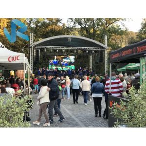 Studio / Event Curved Aluminum Truss Roof Systems High Loading Capacity