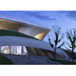 Prefab Steel Structure Stadium Q235 Steel Structural Construction Decoiling