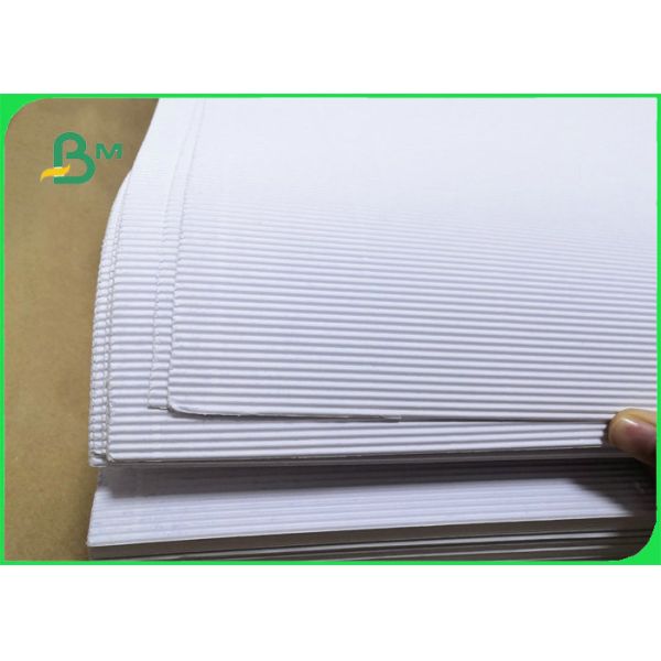 White Corrugated Cardboard For Cosmetic Box lining F Flute 36 x 48 inches