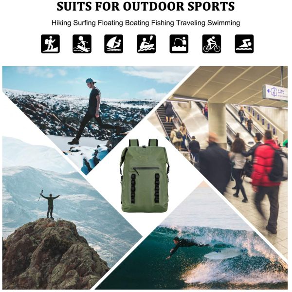 Top Quality Durable Easy to Use Foldable Large Capacity Dry Bag Travel Camping Waterproof Backpack