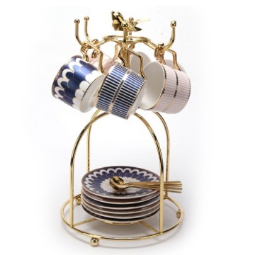 Buy Rustproof 6 Hooks Iron 5KG Bearing Cup Holder Stand at wholesale prices