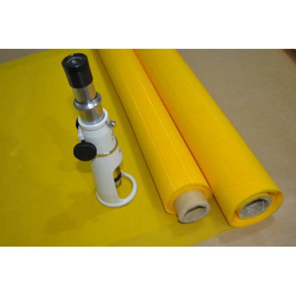White / Yellow 61T Polyester Screen Printing Mesh For Printed Circuit Boards