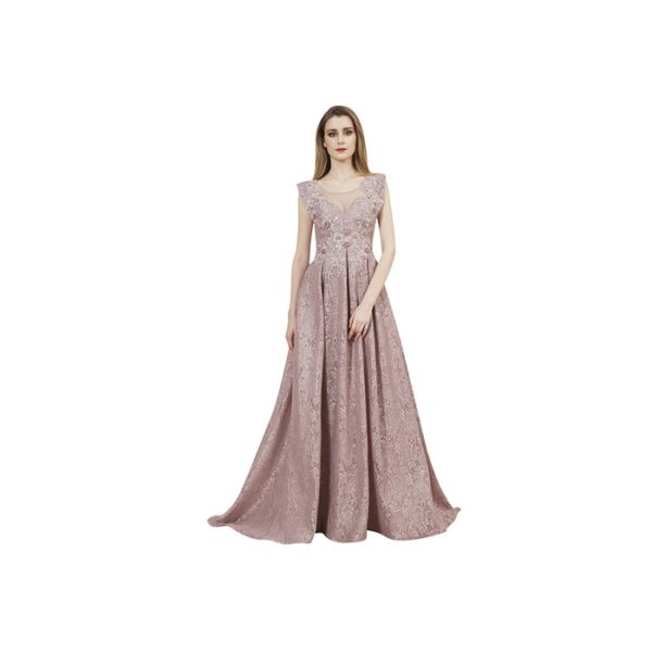 Buy Lace Embroidered Bridesmaid Long Evening Gowns Fishtail Mermaid Type at wholesale prices