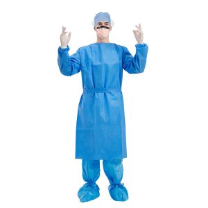 China 510K En 13485 Medical Disposable Surgical Gown 50gsm Non Woven on sale