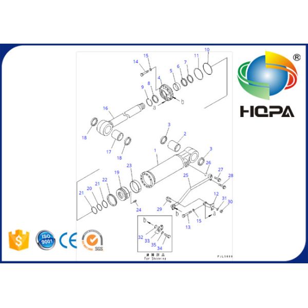 707-99-64200 707-99-64210 Ripper Tilt Cylinder Seal Kit for Komatsu D275A-5